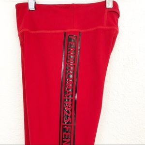 NWT Authentic Size 38 🔥 Red Fendi Leggings